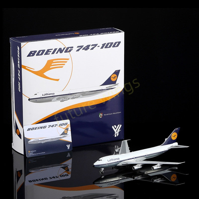 1:400 YY Wings Lufthansa Airlines B747-100 D-ABYA/ABYC +Free Tractor