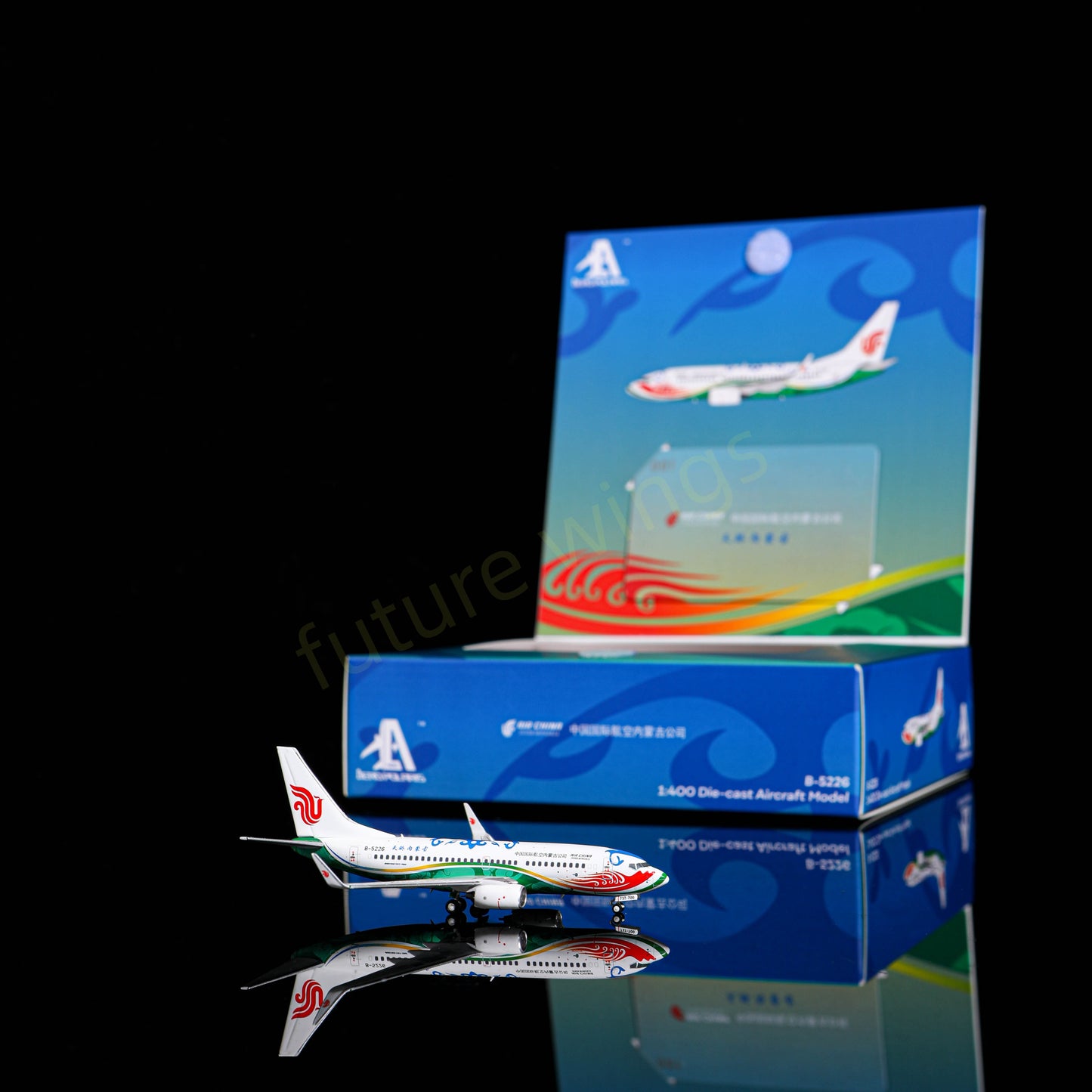 1:400 AeroPolaris Air China Inner Mongolia B737-700 B-5226 Aircraft Model+Free Tractor