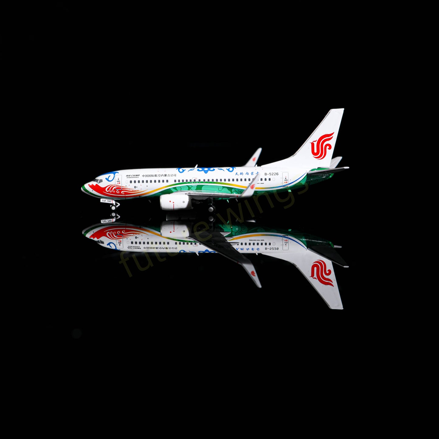1:400 AeroPolaris Air China Inner Mongolia B737-700 B-5226 Aircraft Model+Free Tractor