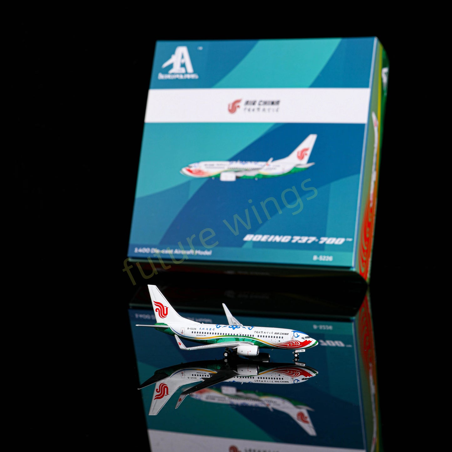 1:400 AeroPolaris Air China B737-700 B-5226 Aircraft Model+Free Tractor