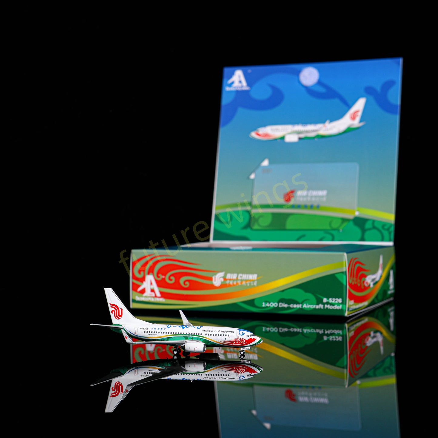 1:400 AeroPolaris Air China B737-700 B-5226 Aircraft Model+Free Tractor