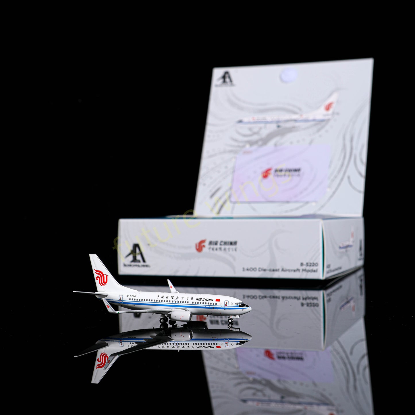 1:400 AeroPolaris Air China B737-700 B-5220 Aircraft Model+Free Tractor