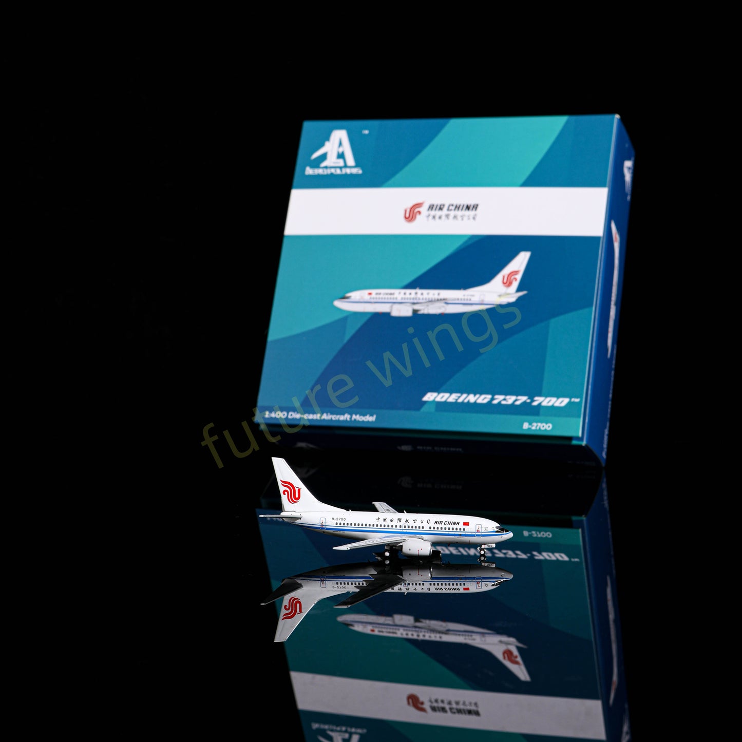 1:400 AeroPolaris Air China B737-700 B-2770 Aircraft Model+Free Tractor