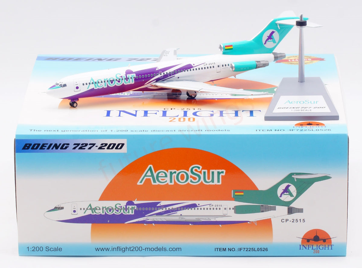 1:200 InFlight200 AeroSur B727-200 CP-2515 Diecast Aircraft Model