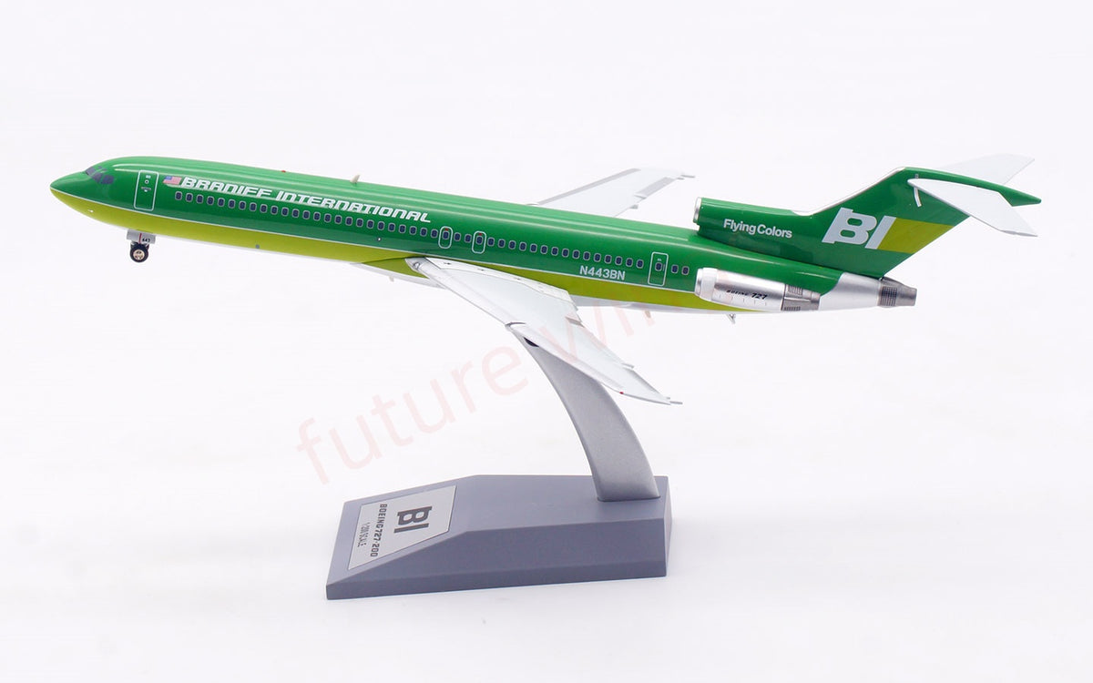1:200 InFlight200 Braniff International Airways B727-200 N443BN Diecast Aircraft Model
