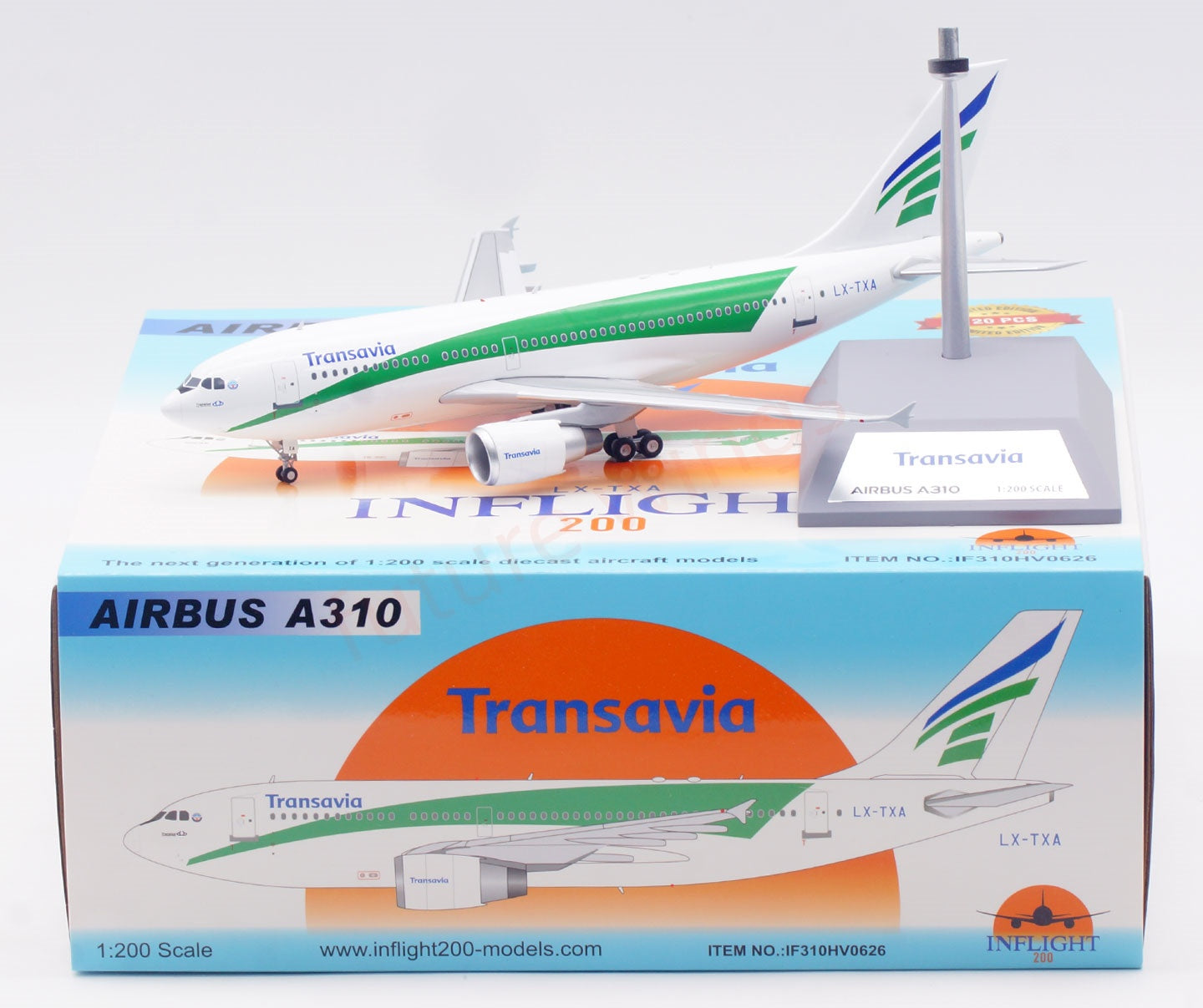 1:200 InFlight200 Transavia A310 LX-TXA Diecast Aircraft Model