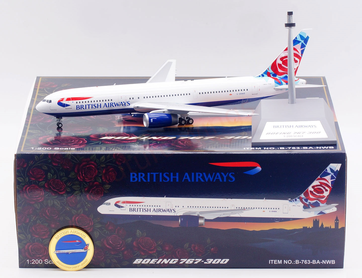 1:200 B-Models(InFlight200) British Airways B767-300ER G-BNWB Aircraft Model