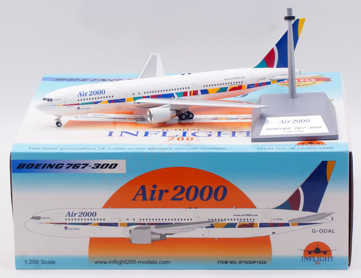 1:200 InFlight200 Air2000 B767-300ER G-OOAL Diecast Aircraft Model
