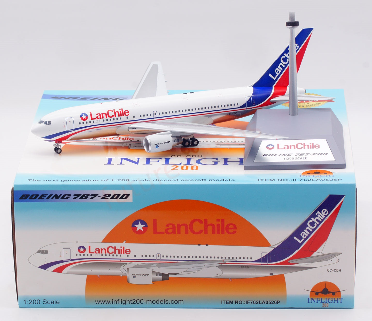 1:200 InFlight200 LanChile B767-200 CC-CDH Diecast Aircraft Model