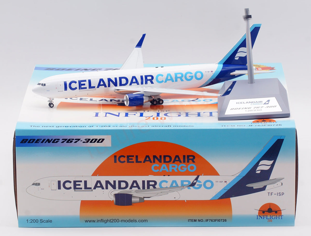 1:200 InFlight200 Iceland Air Cargo B767-300ER TF-ISP Diecast Aircraft Model