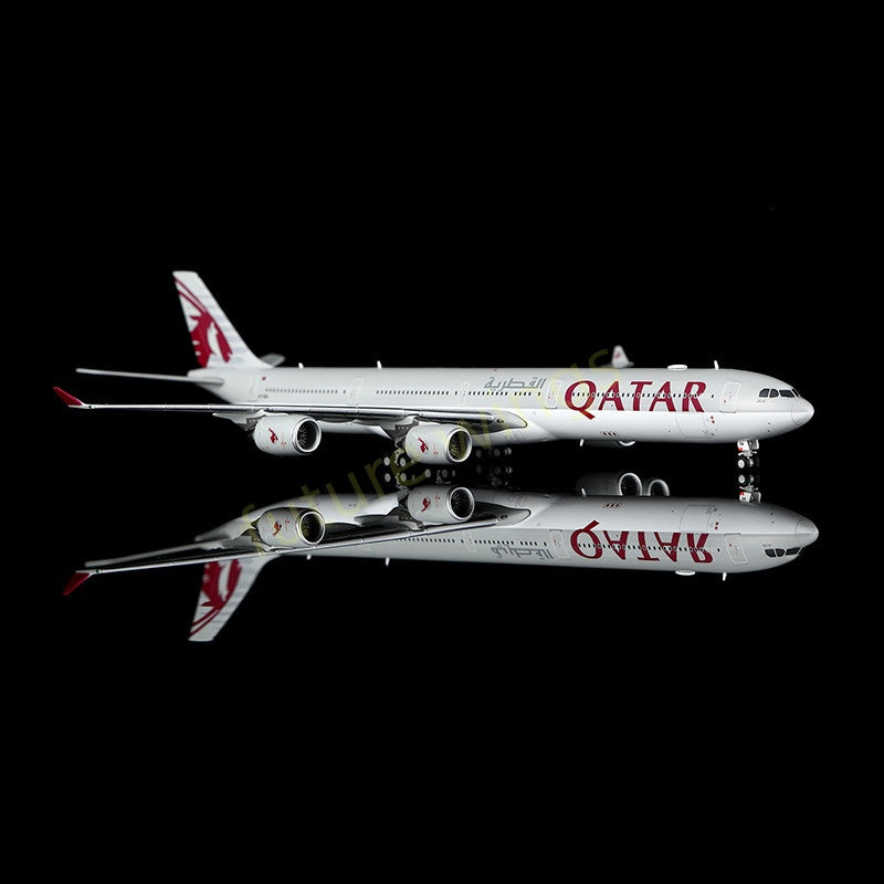 1:400 YY Wings Qatar Airways A340-600 A7-AGA Aircraft Model+Free Tractor