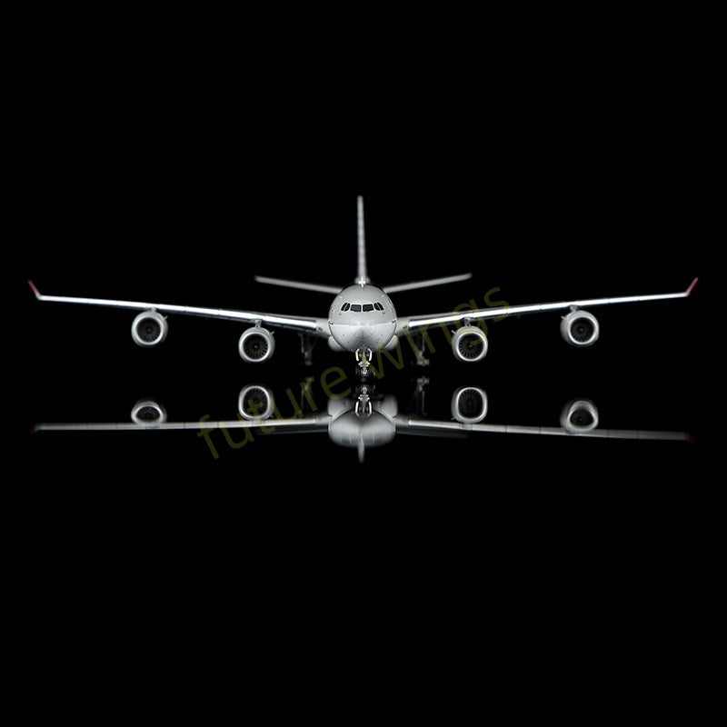 1:400 YY Wings Qatar Airways A340-600 A7-AGA Aircraft Model+Free Tractor