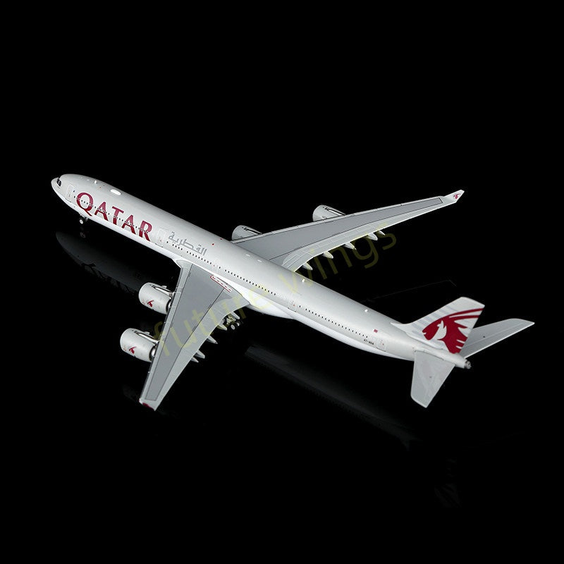 1:400 YY Wings Qatar Airways A340-600 A7-AGA Aircraft Model+Free Tractor