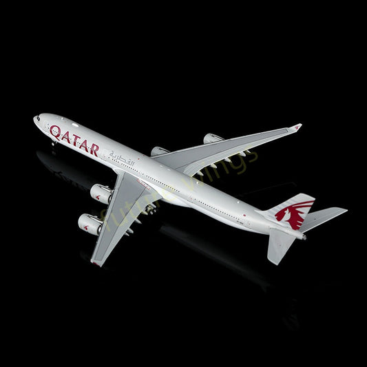 1:400 YY Wings Qatar Airways A340-600 A7-AGA Aircraft Model+Free Tractor