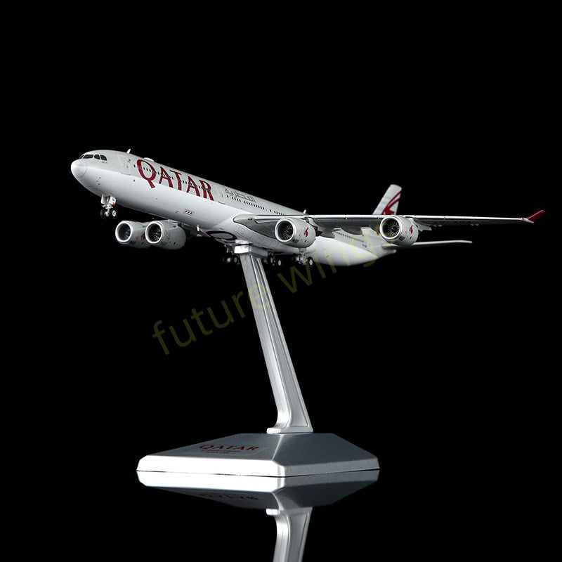 1:400 YY Wings Qatar Airways A340-600 A7-AGA Aircraft Model+Free Tractor
