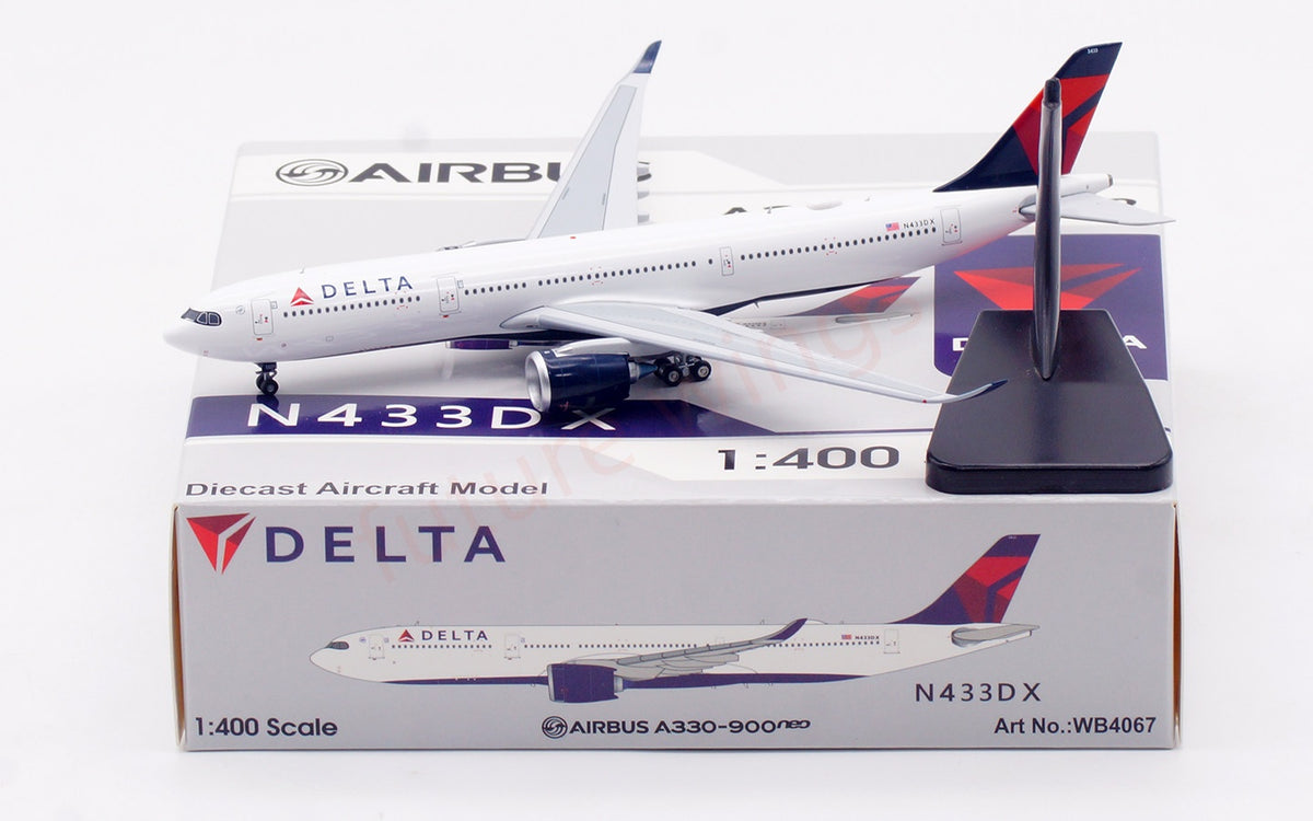 1:400 Aviation400 Delta Airlines A339-900NEO N433DX Free Tractor+Stand