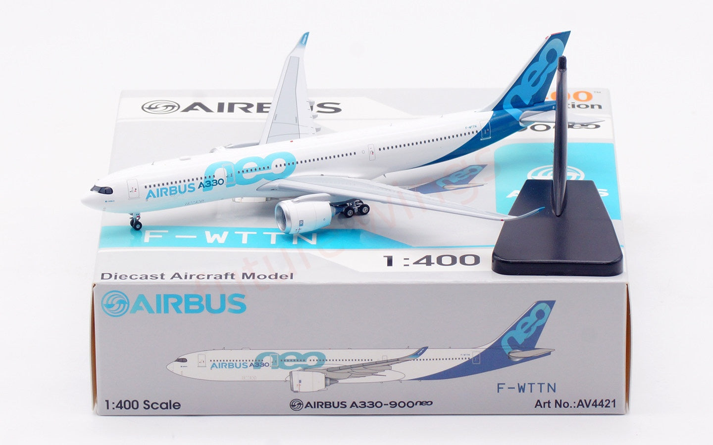 1:400 Aviation400 Airbus House Color A330-900NEO F-WTTN Free Tractor+Stand