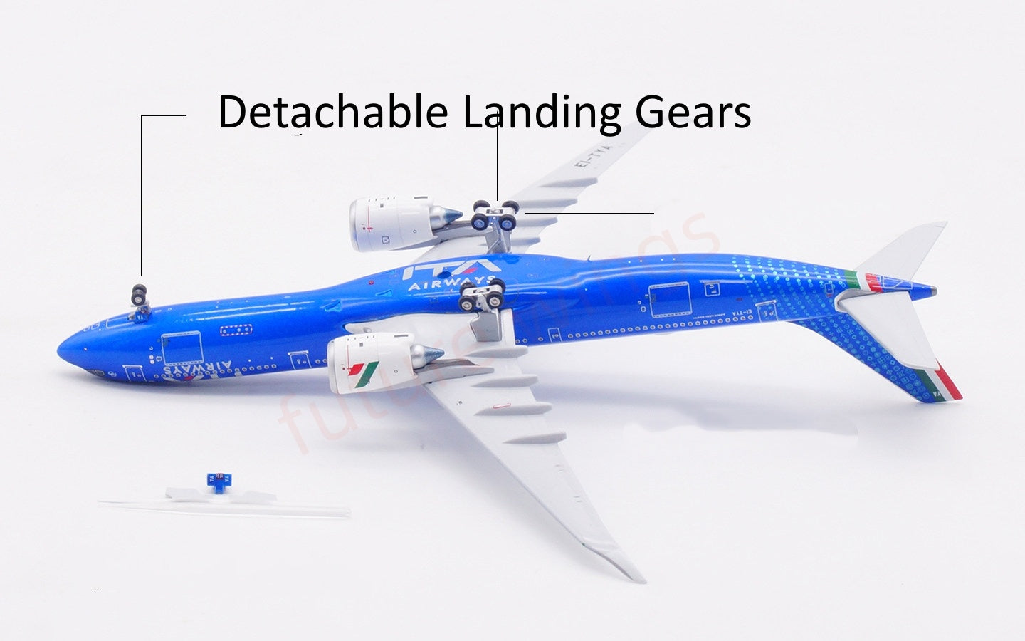 1:400 Aviation400 ITA A330-900NEO EI-TYA Aircraft Model Tractor+Stand