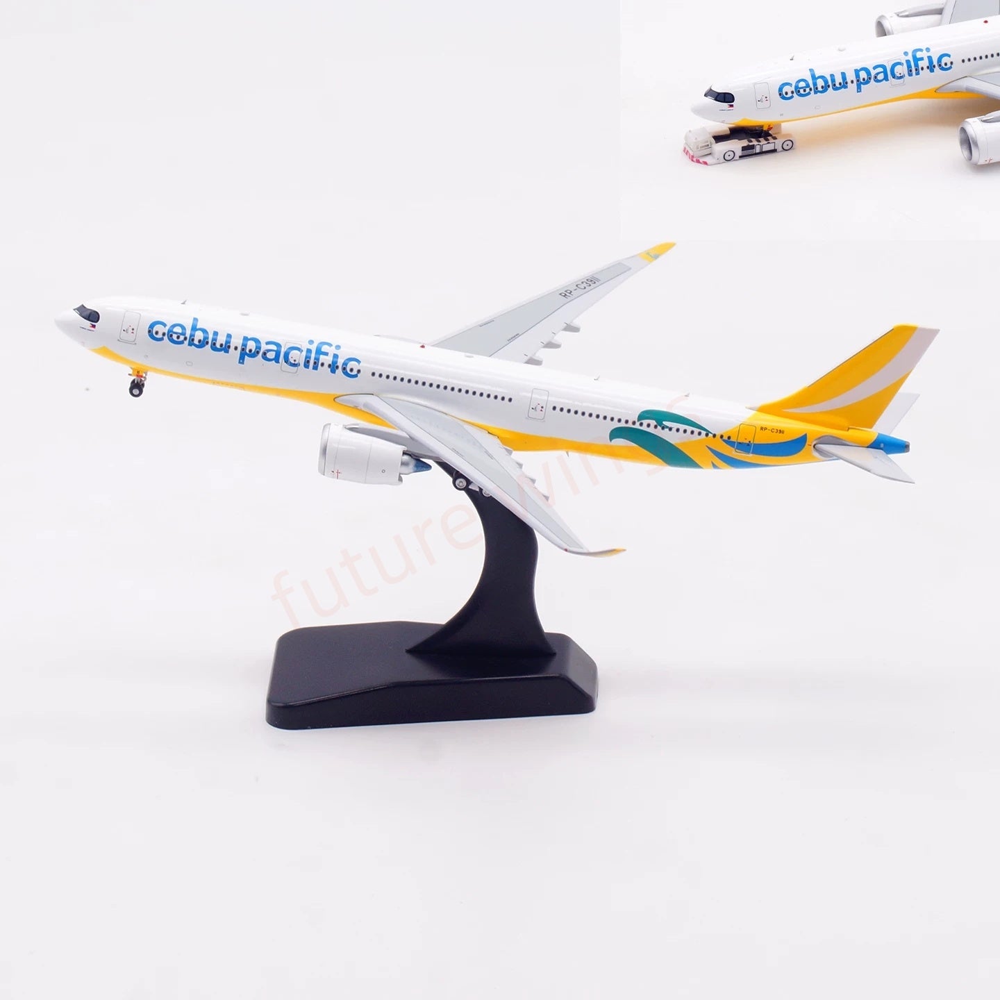 1:400 Aviation400 Cebu Pacific A330-900NEO RP-C3911 Aircraft Model Tractor+Stand