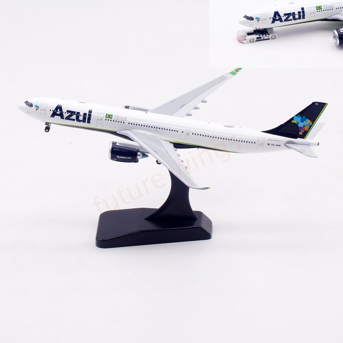 1:400 Aviation400 Auzl A330-900NEO PR-ANW Aircraft Model Tractor+Stand