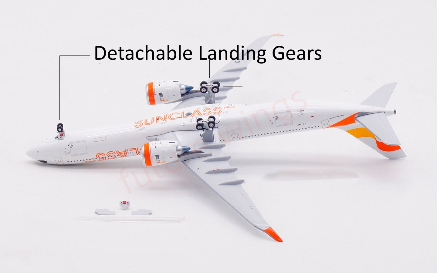 1:400 Aviation400 SunClass A330-900NEO OY-VKP Aircraft Model Tractor+Stand