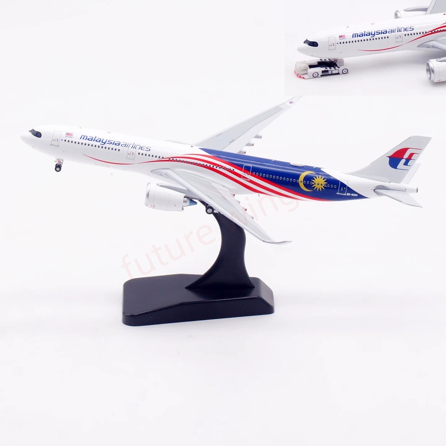 1:400 Aviation400 Malaysia Airlines A330-900NEO 9M-MNH Aircraft Model +Free Tractor and Stand