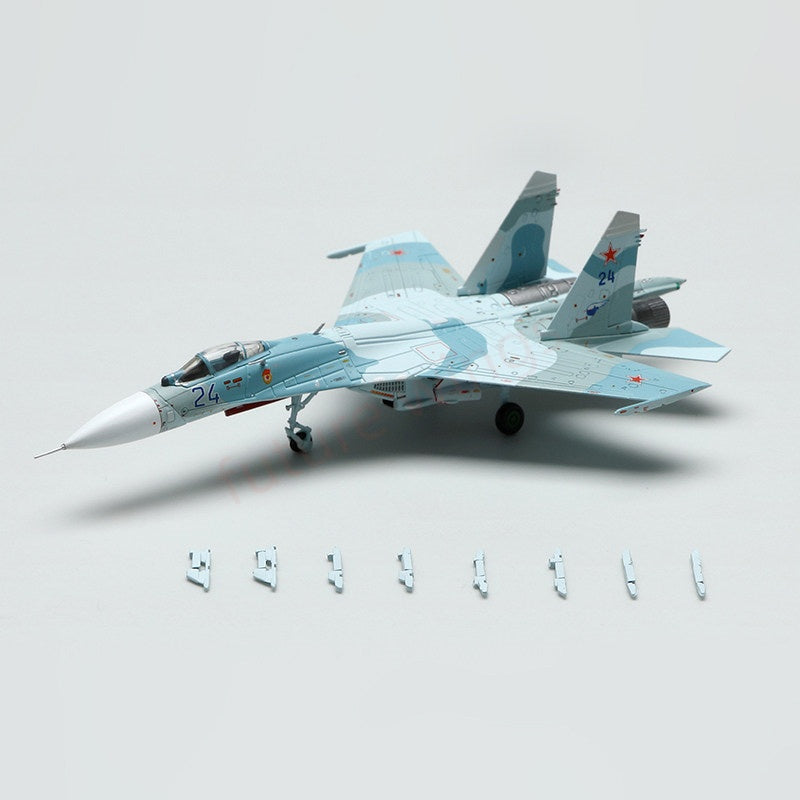 1:200 SQ Wings Russian Air Force,Su‑27P "Blue 24" 2006 Diecast Aircraft Model