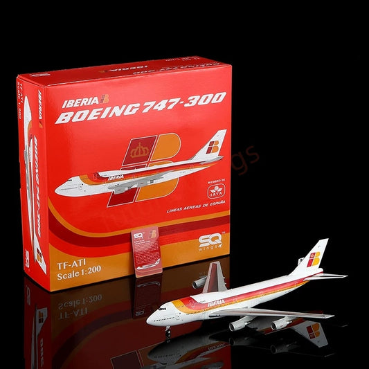 1:200 SQ Wings Iberia B747-300 TF-ATI Diecast Aircraft Model