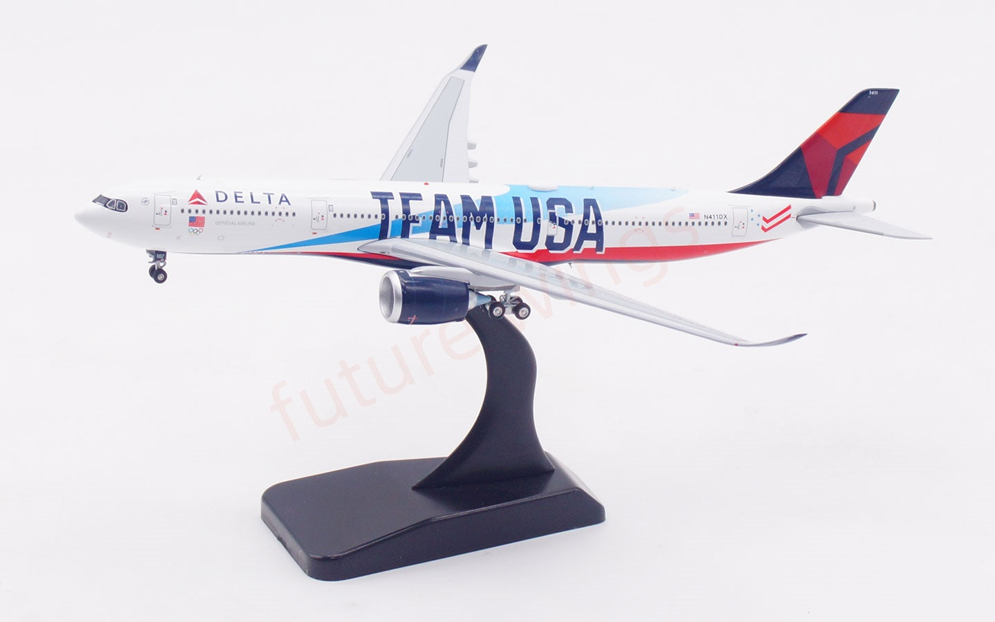 1:400 Aviation400 Delta Airlines A330-900NEO N411DX FreeTractor+Stand