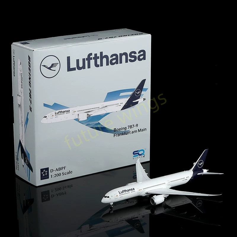 1:200 SQ Wings Lufthansa Airlines B787-9 D-ABPF Diecast Aircraft Model