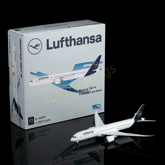 1:200 SQ Wings Lufthansa Airlines B787-9 D-ABPF Diecast Aircraft Model