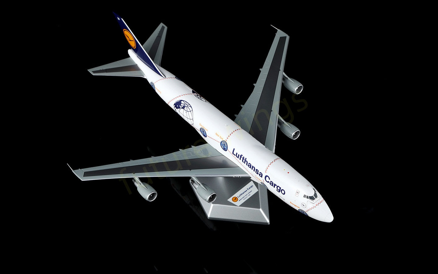 1:200 SQ Wings Lufthansa Cargo B747-200 D-ABZF Diecast Aircraft Model