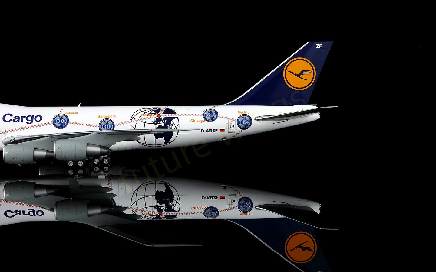 1:200 SQ Wings Lufthansa Cargo B747-200 D-ABZF Diecast Aircraft Model