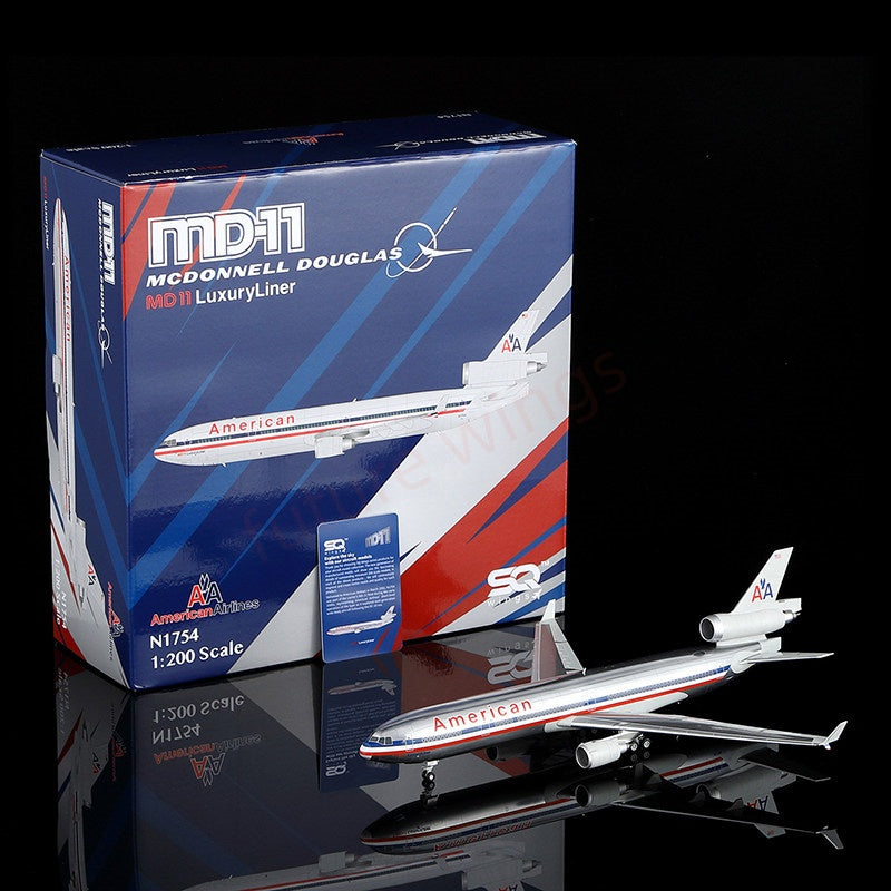 1:200 SQ Wings American Airlines MD-11 N1754/N1766A Diecast Aircraft Model