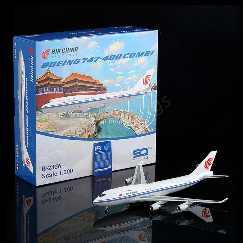 1:200 SQ Wings Air China B747-400 B-2456 Diecast Aircraft Model