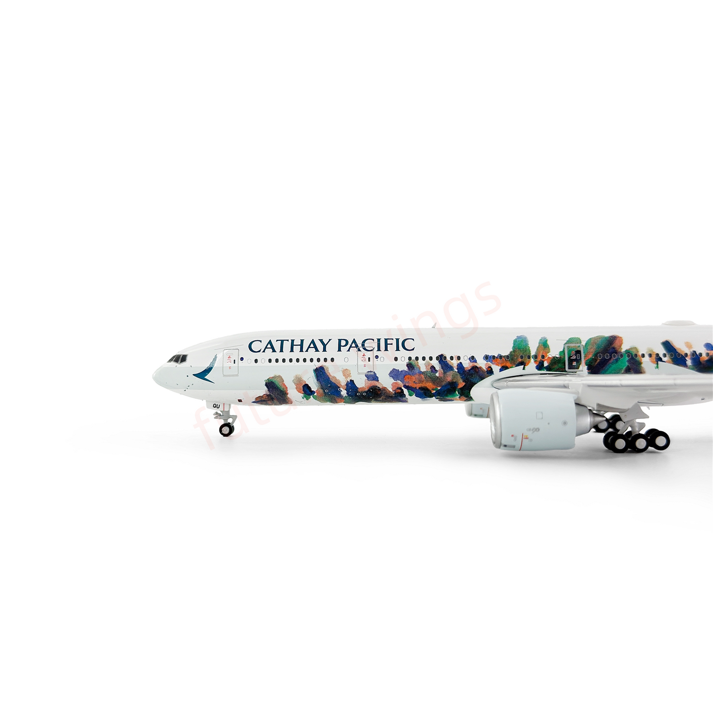 1:400 Jet Model Cathay Pacific B777-367ER B-KQU Diecast Aircraft Model+Free Tractor