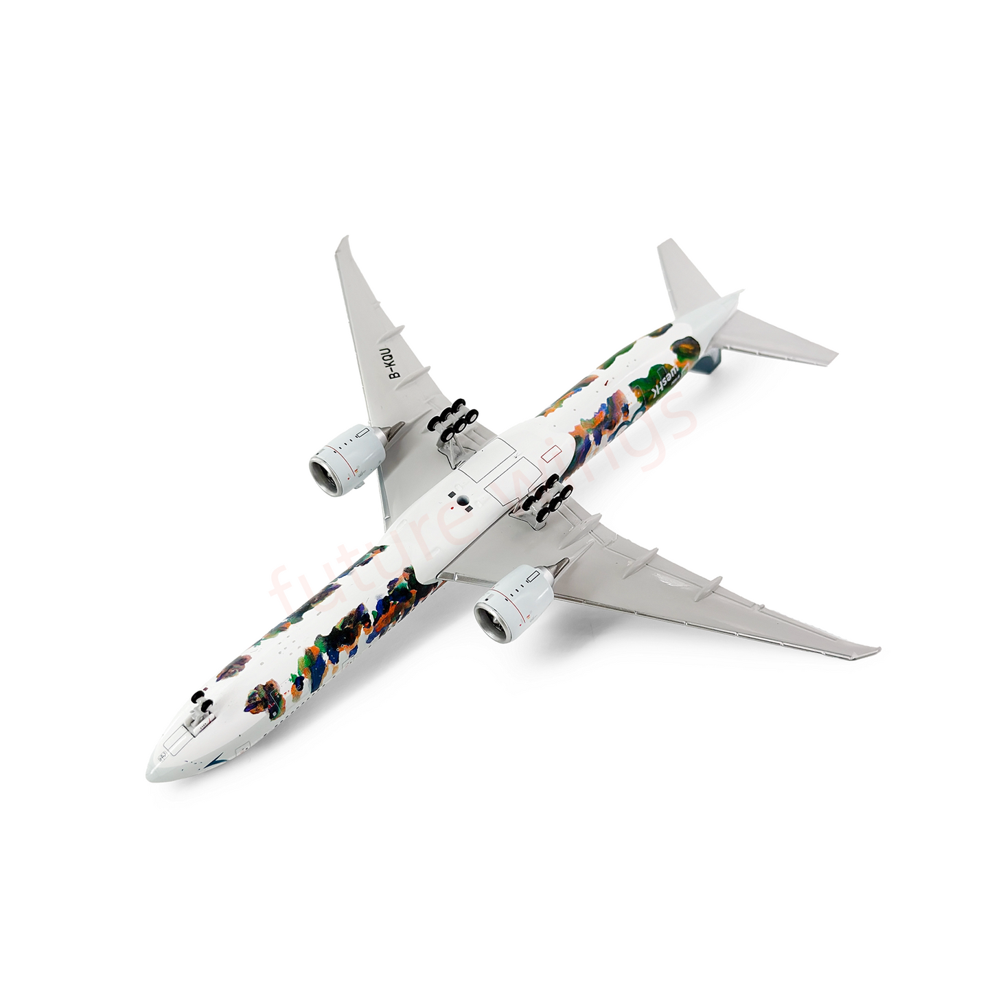 1:400 Jet Model Cathay Pacific B777-367ER B-KQU Diecast Aircraft Model+Free Tractor