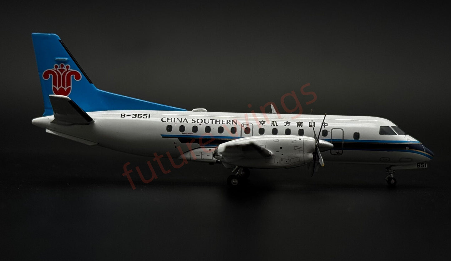 1:200 KJ Models(JC Wings) China Southern Airlines SAAB  340B B-3651 Diecast Aircraft Model
