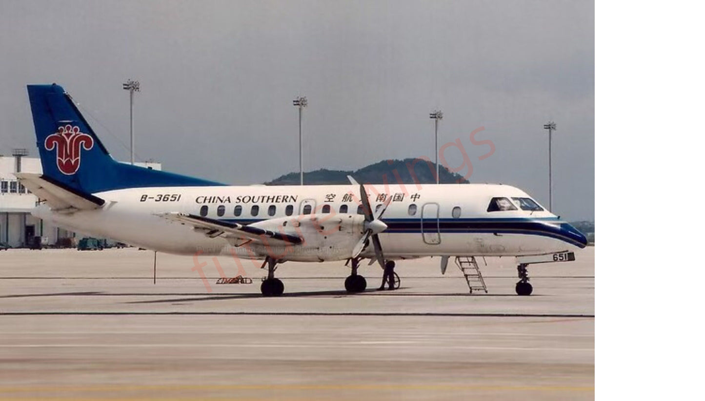 1:200 KJ Models(JC Wings) China Southern Airlines SAAB  340B B-3651 Diecast Aircraft Model