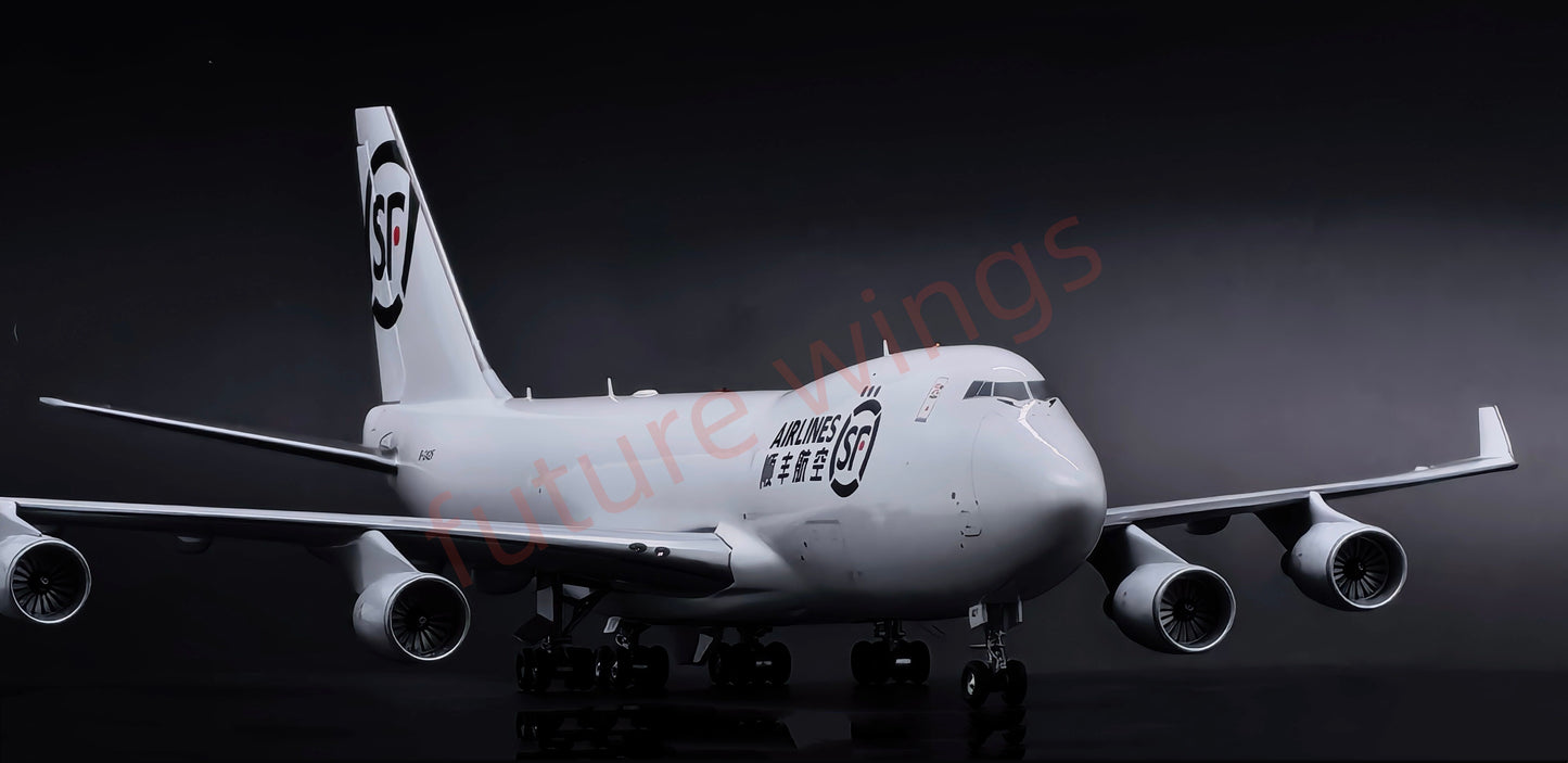 1:200 KJ Models(JC Wings) SF Express B747-400 B-2425 Diecast Aircraft Model (New‑mold movable tail fin)