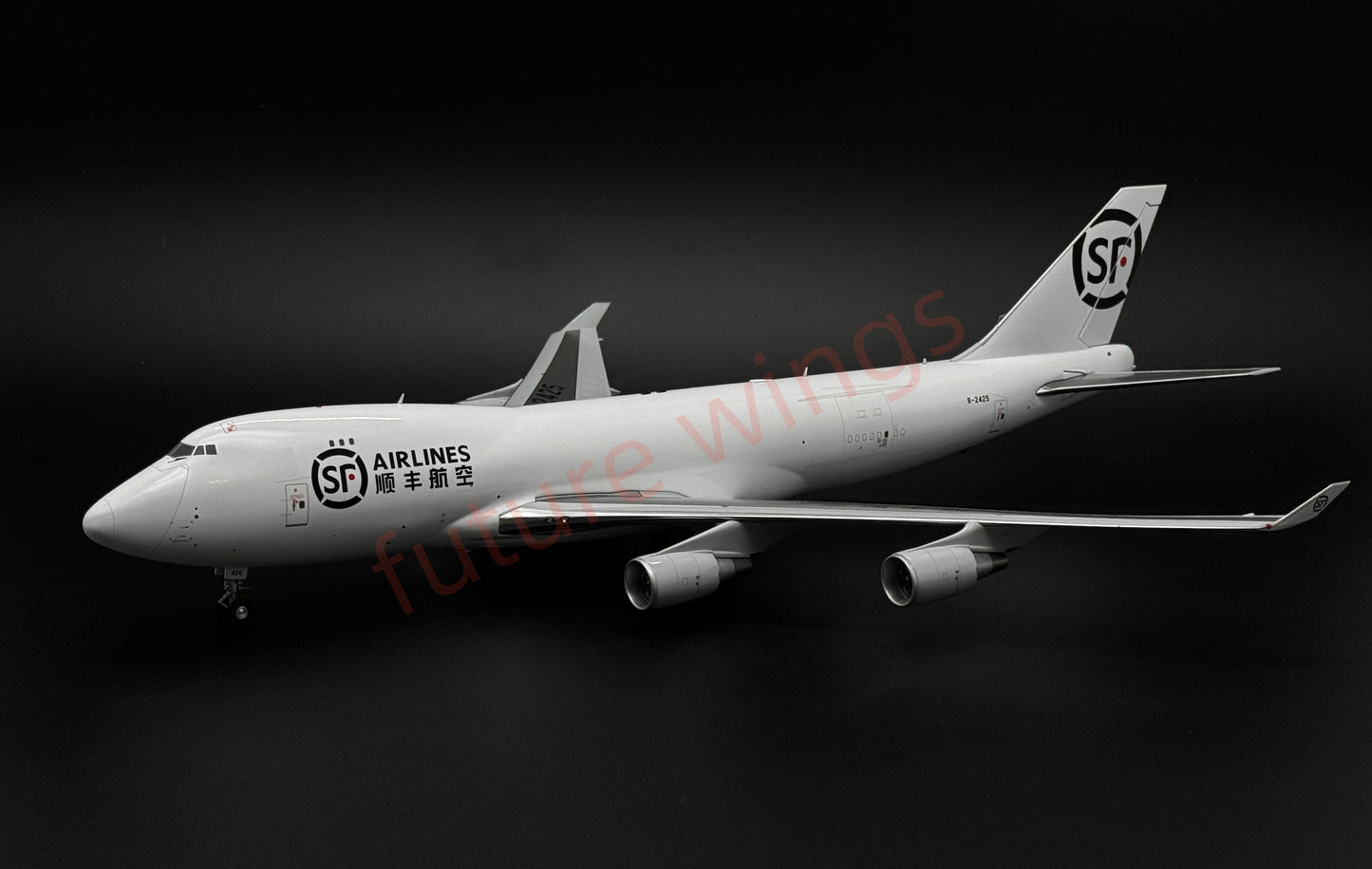 1:200 KJ Models(JC Wings) SF Express B747-400 B-2425 Diecast Aircraft Model (New‑mold movable tail fin)