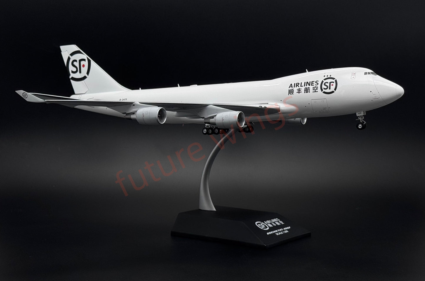 1:200 KJ Models(JC Wings) SF Express B747-400 B-2425 Diecast Aircraft Model (New‑mold movable tail fin)