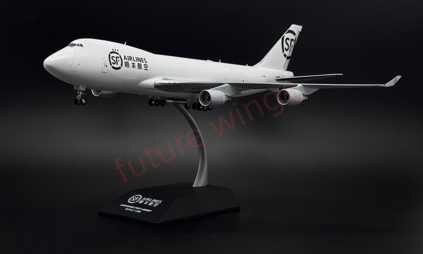 1:200 KJ Models(JC Wings) SF Express B747-400 B-2425 Diecast Aircraft Model (New‑mold movable tail fin)