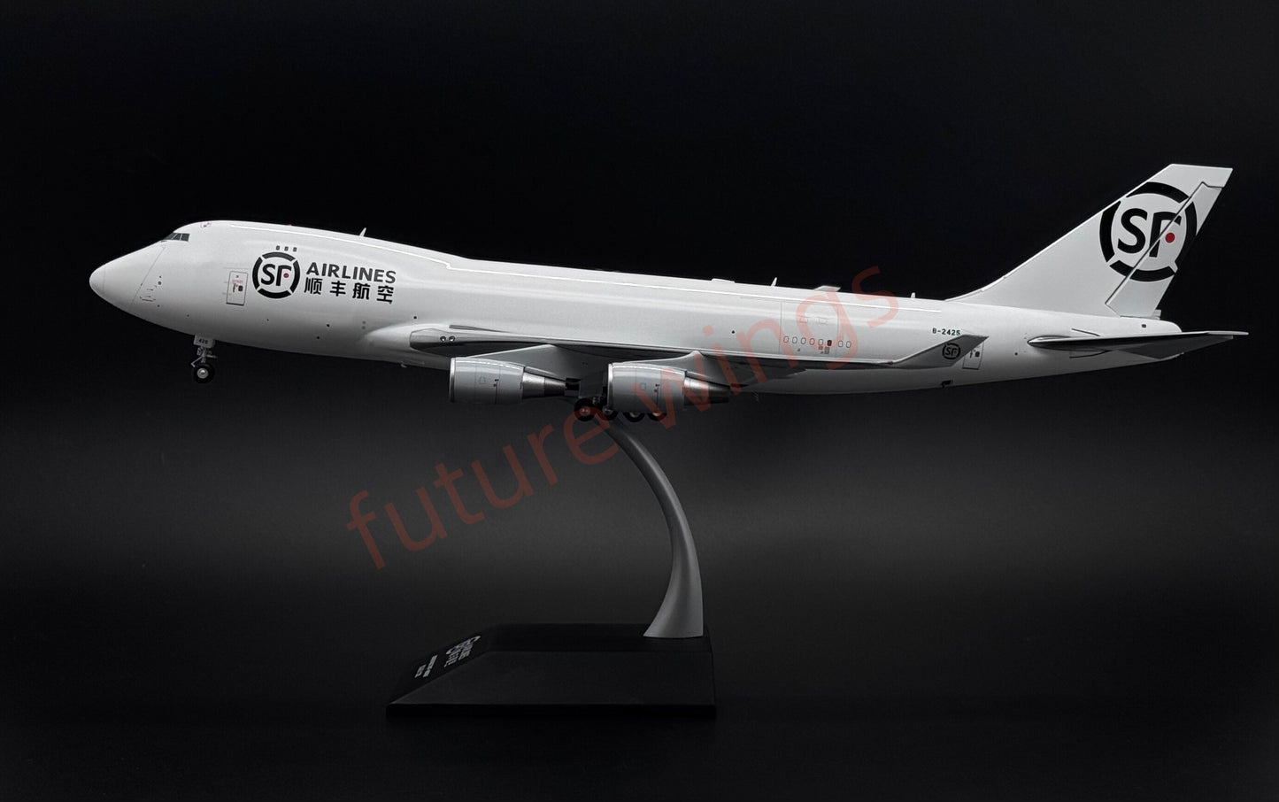 1:200 KJ Models(JC Wings) SF Express B747-400 B-2425 Diecast Aircraft Model (New‑mold movable tail fin)