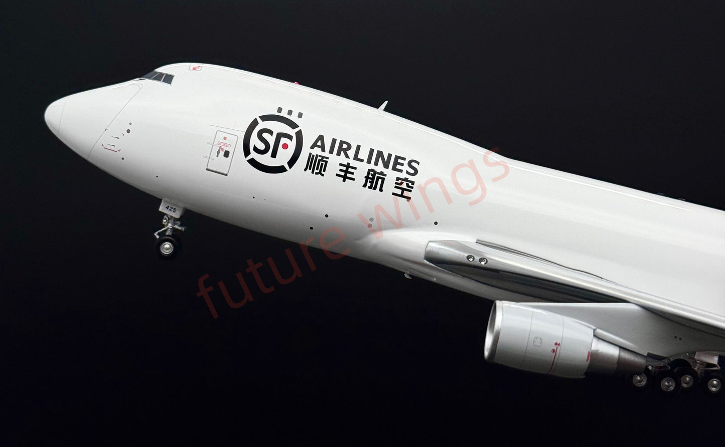 1:200 KJ Models(JC Wings) SF Express B747-400 B-2425 Diecast Aircraft Model (New‑mold movable tail fin)