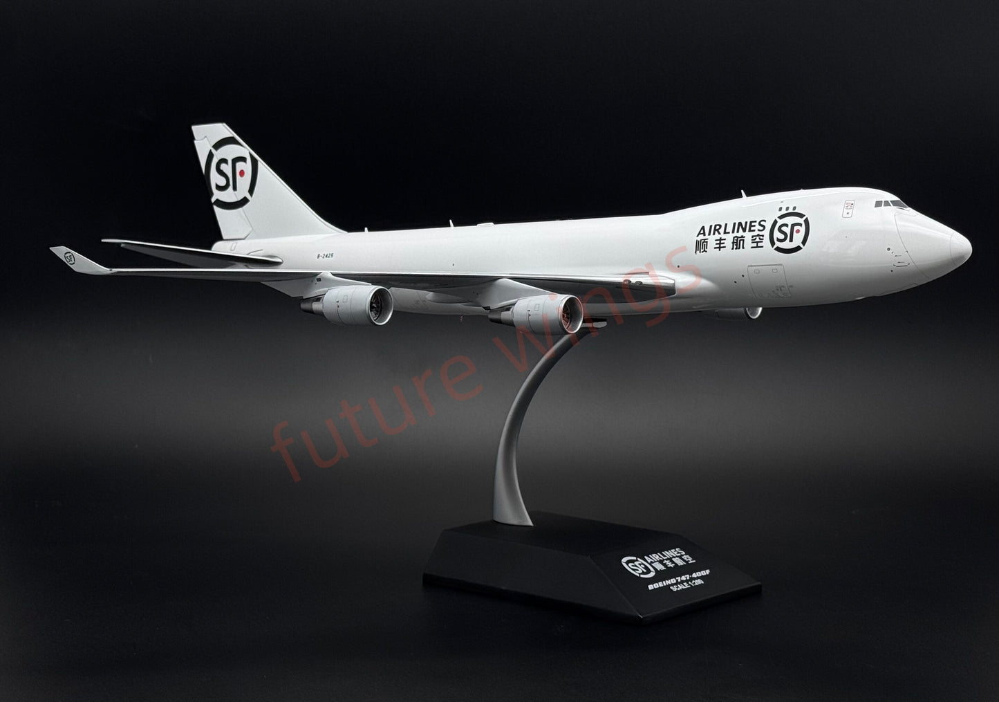 1:200 KJ Models(JC Wings) SF Express B747-400 B-2425 Diecast Aircraft Model (New‑mold movable tail fin)