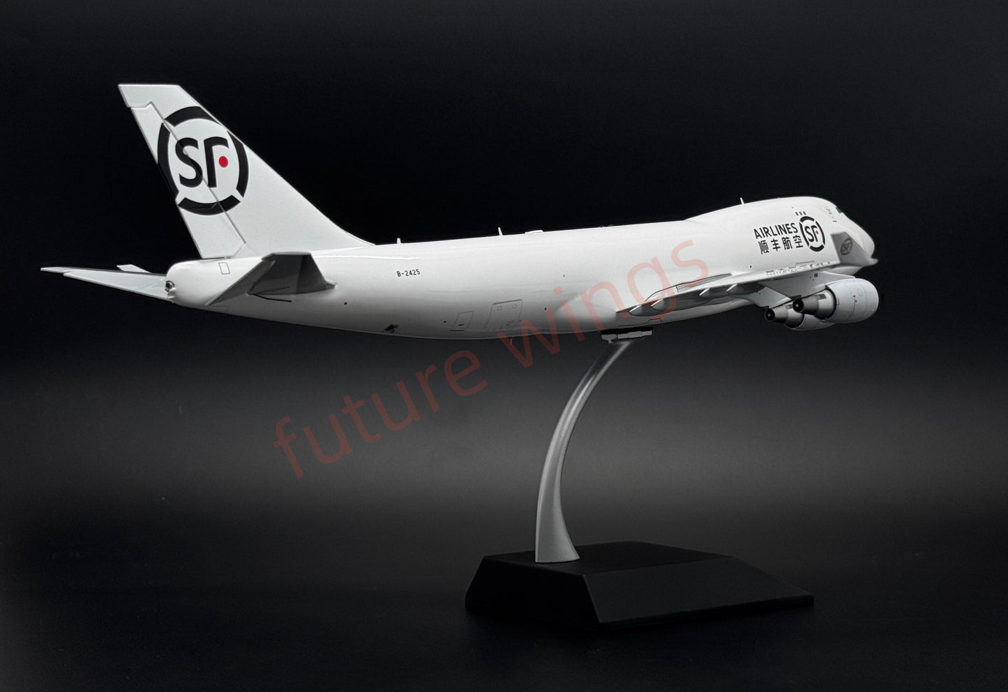 1:200 KJ Models(JC Wings) SF Express B747-400 B-2425 Diecast Aircraft Model (New‑mold movable tail fin)