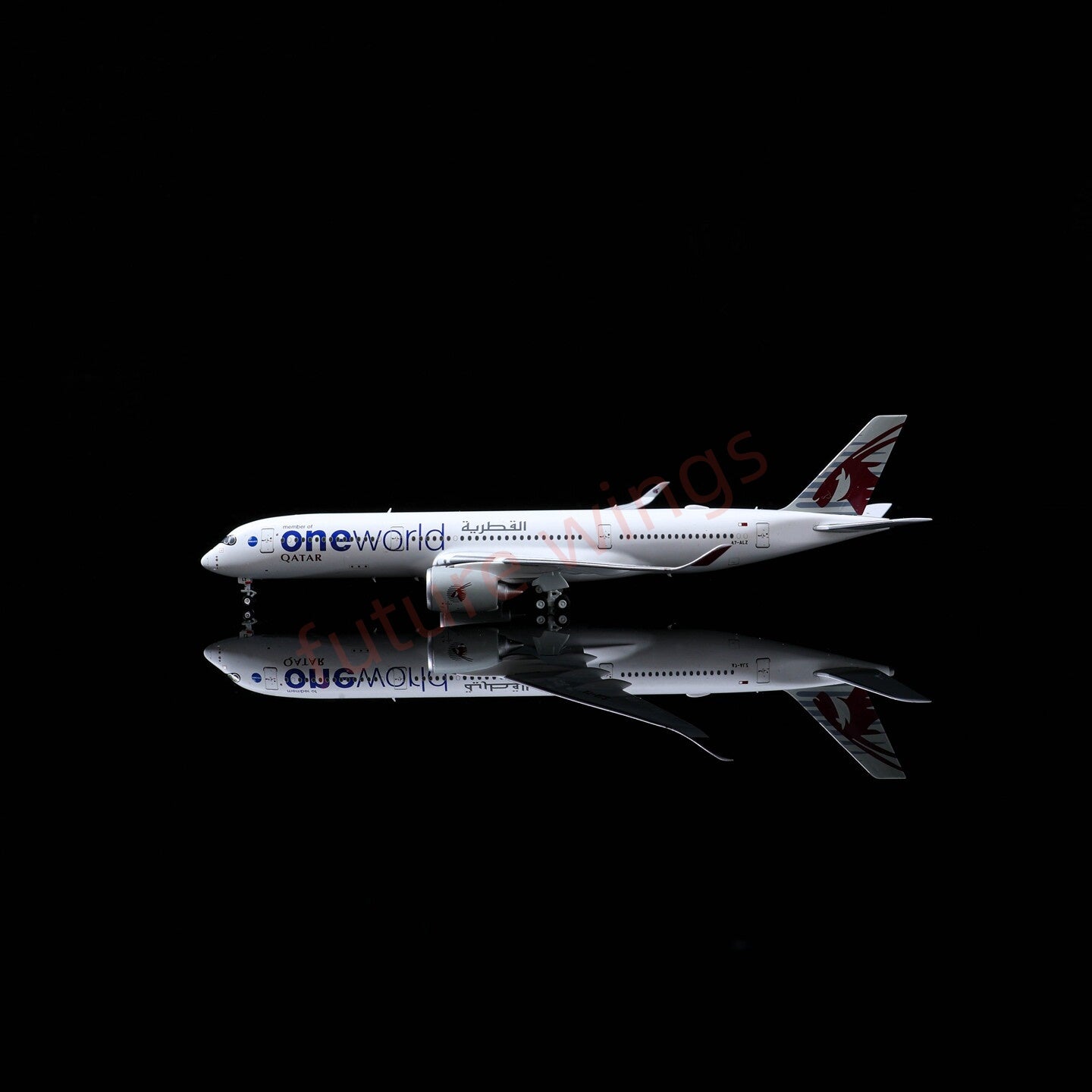 1:400 AeroPolaris Qatar Airways A350-900 A7-ALZ "One World"Aircraft Model+Free Tractor
