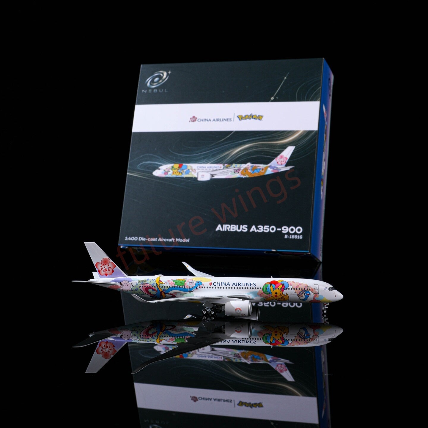 1:400 Nebel(AeroPolaris) China Airlines A350-900 B-18916 Aircraft Model+Free Tractor