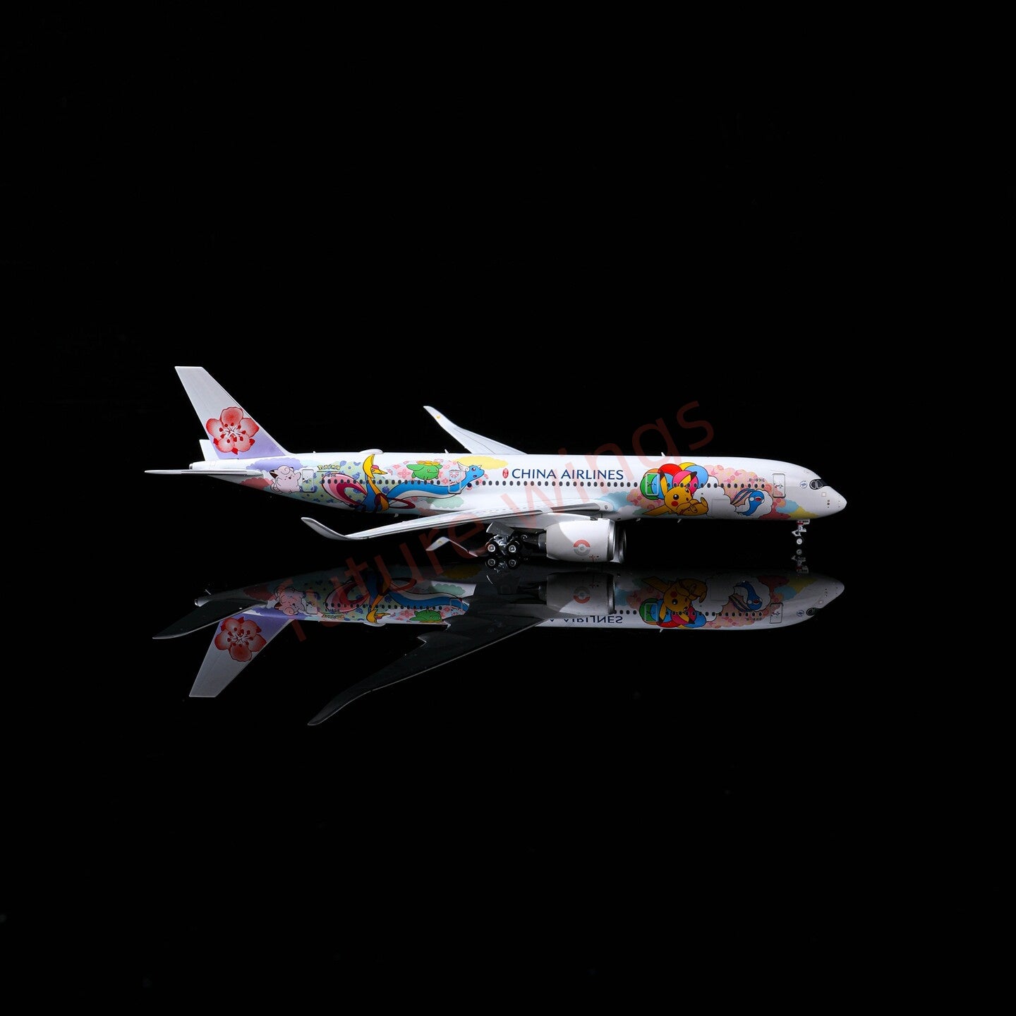 1:400 Nebel(AeroPolaris) China Airlines A350-900 B-18916 Aircraft Model+Free Tractor
